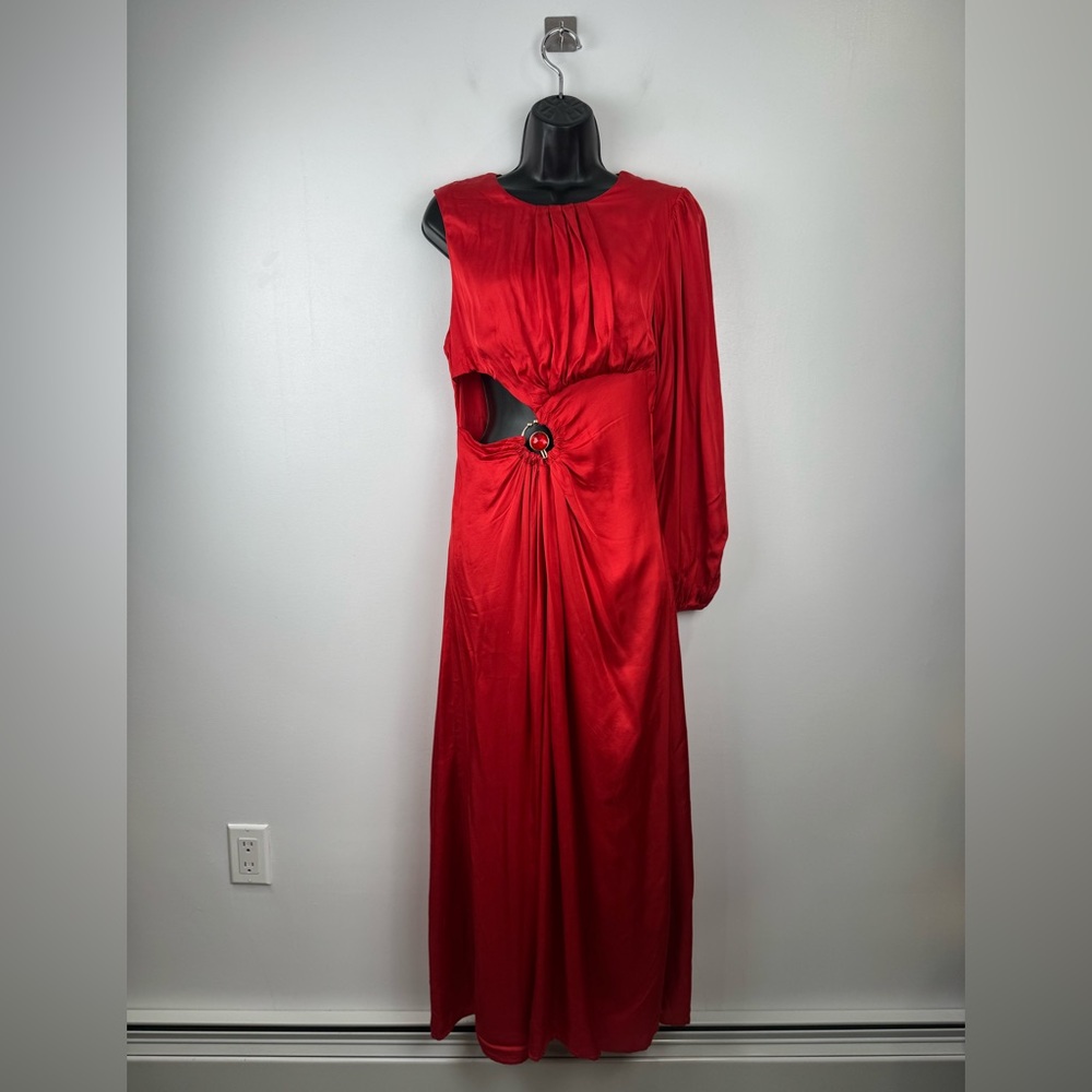 Farm Rio Women One Shoulder Maxi Cutout‎ Dress Size Small